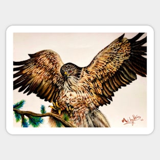 Golden Eagle In Flight Sticker